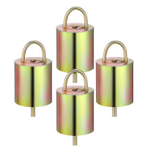 4 Glocken Deko Kuh Dekorationen Große Glocken Silber Baby