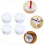 15St Rubber Kabeldoorvoer Wit Voor Netheid Kabels 10