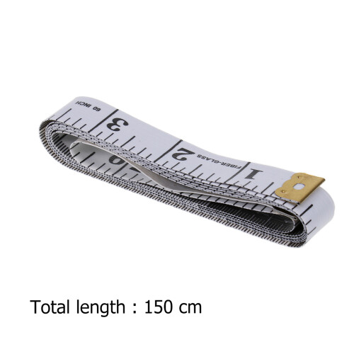 Langes Weißes -Maßband 150X2Cm Vinyl Glasfaser 1