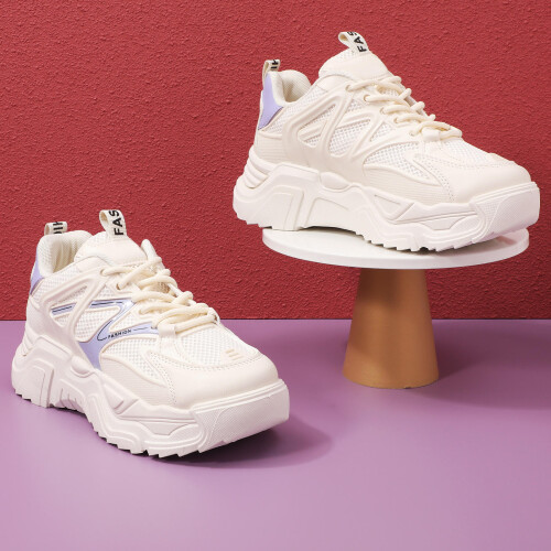 Sneakers Damen Chunky Beige Größe 37 2