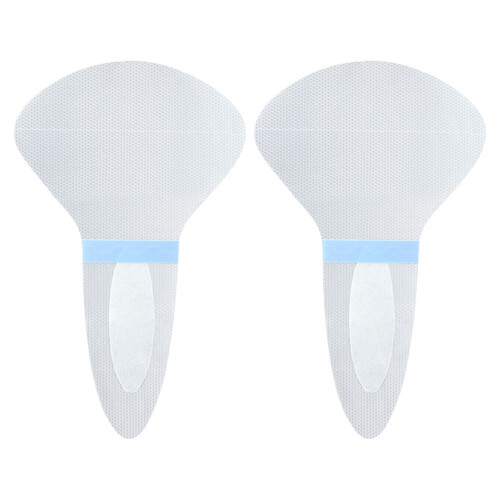 Raindrops 2 Schwimmschutz Sicherheitsblau Badeanzug Weiß