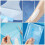 Raindrops 2 Schwimmschutz Sicherheitsblau Badeanzug Weiß 3