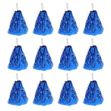 12Stück Metallische Cheerleader-Pompons Handgehaltene Tanz-Accessoires