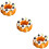 3Stk Fake Donut Display Künstliches Dessert Modell 9