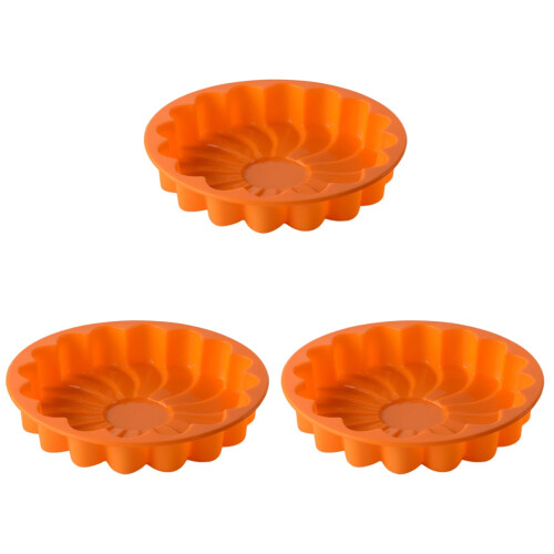 3Stk Verdickte Silikon Blumen Kuchenform Backform 1