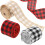 Verpackungsband Polyester Schwarz Rot Kariert 3 7