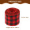 Verpackungsband Polyester Schwarz Rot Kariert 3 9