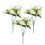 3Pcs Flores Falsas Hidrângea Brancas Para Decoração Interna 1