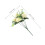 3Pcs Flores Falsas Hidrângea Brancas Para Decoração Interna 2