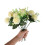 3Pcs Flores Falsas Hidrângea Brancas Para Decoração Interna 4