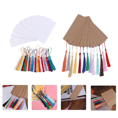 2 Sets Lesezeichen Mit Quasten Blanko Für 1
