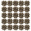 20Sets Durable Dark Brown Zinc Alloy Snap Buttons for Wallets 1