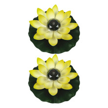 2Stk Lotus Laterne Kunststoff Pool