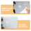 1 Set Transparente Abwischbare Wandtafel Memo Board 7