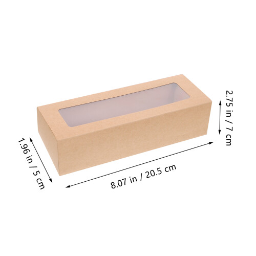 10Stück Macaron PVC Box Mit Für Süßigkeiten 1