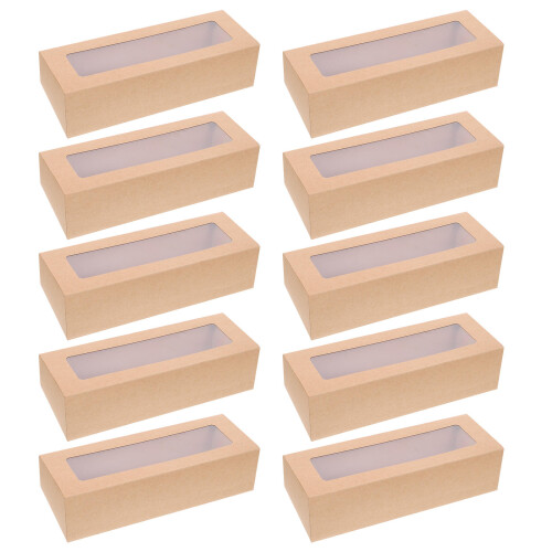 10Stück Macaron PVC Box Mit Für Süßigkeiten 2