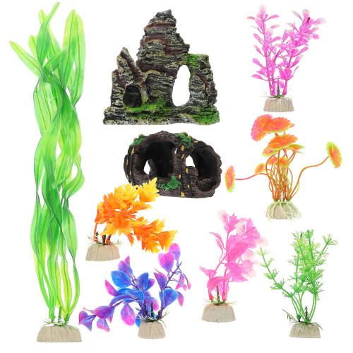 9 Aquarium Accessoires Kunstmatige Gesimuleerd