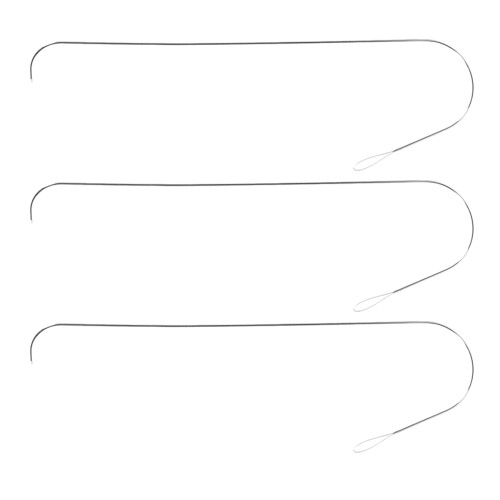 3Pièces Aiguilles À Perles Zinc Argentée Usage Couture