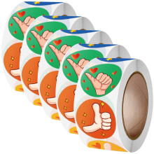 5 Ermutigungs-Aufkleber Für Mit Cartoon-Lobmotiven