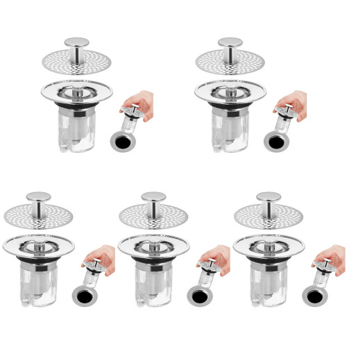 5 Ablauf Filter Duschbecken Stopper 1