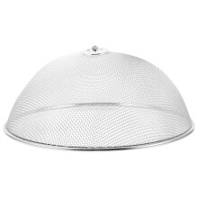 1Stück Essensabdeckung Faltbar Rund Für Zu Hause Silber 28Cm