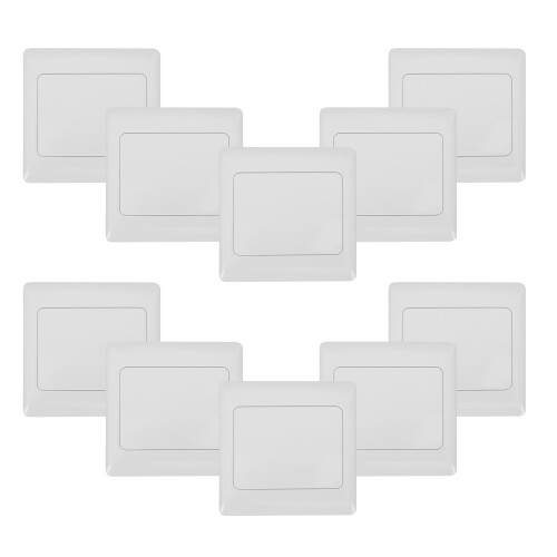10St Wand Schalterplatte Dekorative Wippschalter