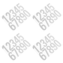 Number Digits Decal Reflektierende Aufkleber Für Hausbesitzer Nutzung