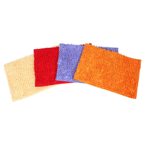 4 Wasbare Cavia Pads Chenille Rood Huisdieren