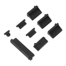 Mlins 3 Sets Usb Staubstopfen Laptop Ladeanschluss 2x1x0,5 Cm Schwarz