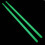 2St Nylon Leuchtende Led Drumsticks Grün 7