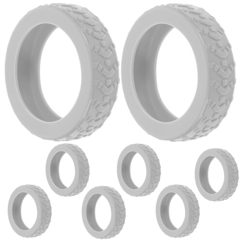 Gepäckradabdeckungen Grau 8 2,0x2,0x0,6 Zoll