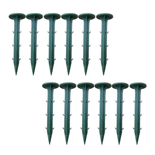 100 Rasersichere Bodennägel Kunststoff Metall