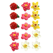 15 Miniaturblumen Kleine Künstliche Dekorationen Harzornamente