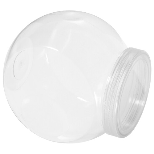3Pcs Pet Clear Candy Jars with White Lids Large Snack Storage 2