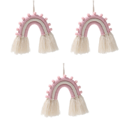 3 Stuks Rainbow Geweven Hanger Sieraduk Home Decor 2