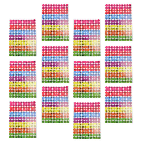 20 Tag Sticker Labels Vooraf Bedrukt