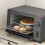 Homcom HOMCOM Mini Oven 9L Countertop Toaster Oven with Timer Control 750W Grey 9