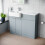 NES Home Nes Home 1000mm Left Hand Matte Grey Basin Vanity and WC Unit Chrome Handles 1