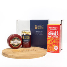 Gluten free chilli lovers cheese hamper with crackers and chutney gift