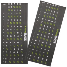 2 Stk. Gitarren Griffbrett Aufkleber Notenplan Decals