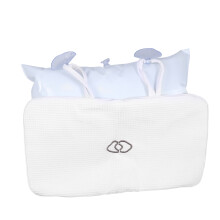 2Stk Kissen Badematte Wanne Weiß Duschvorhang