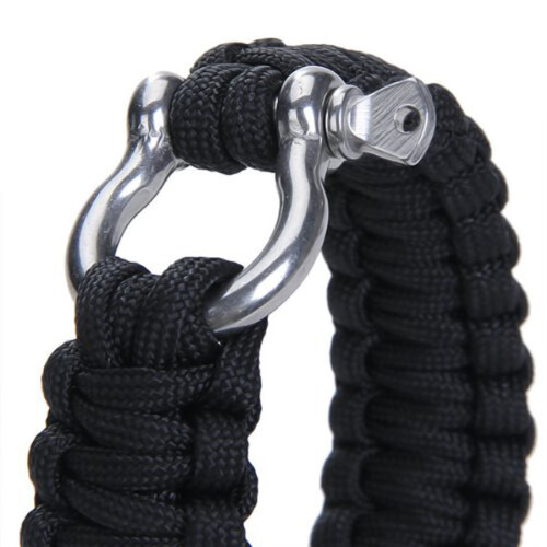 Armband Schäkel Überlebensseil Stahl Schnalle 2