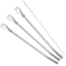 1 Set Rührstäbchen Cocktail Silber