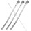 1 Set Rührstäbchen Cocktail Silber 6