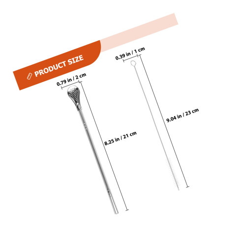 1 Set Rührstäbchen Cocktail Silber 1