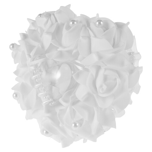 White Herzförmige Hochzeitsdekoration 2