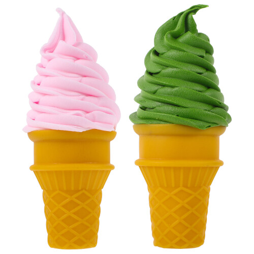 2Stk Lebensnaher Eiscreme Modellierfigur Süßer Eiskonstanten-Prop