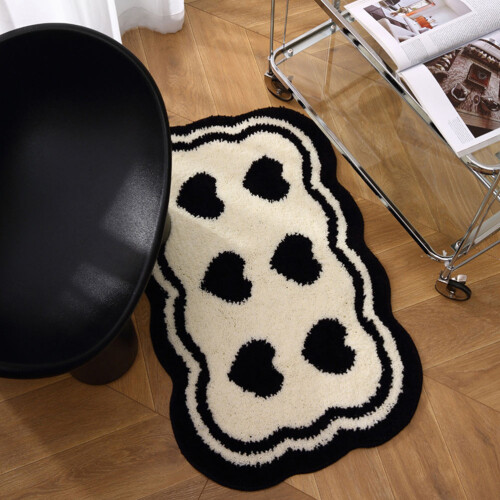 Badezimmer Herz Polyester Rutschfest 1 Stk 1