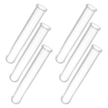 6 Vase Reagenzglas Blumenrohre Transparent Kunststoff