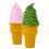 2Stk Lebensnaher Eiscreme Modellierfigur Süßer Eiskonstanten-Prop 8